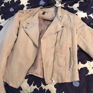 H&M Suede Biker Jacket